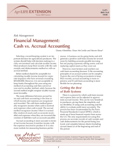 Financial Management: Cash vs. Accrual Accounting