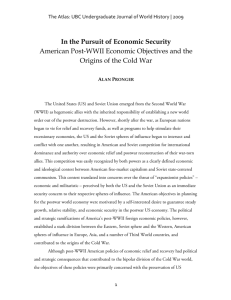 In the Pursuit of Economic Security American Post