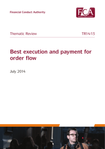 Best execution and payment for order flow