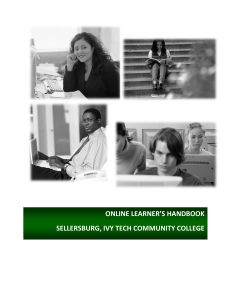 online learner's handbook sellersburg, ivy tech community college