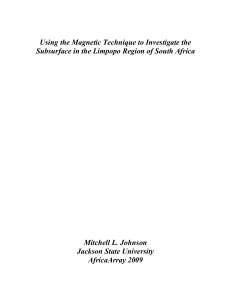 Using the Magnetic Technique to Investigate the Subsurface in the