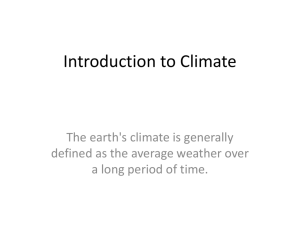 Introduction to Climate