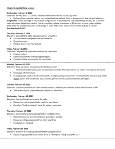 Chapter 2 Agenda/Daily Lessons Wednesday, February 6, 2013