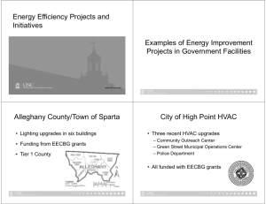 Energy Efficiency Projects and Initiatives Examples of Energy