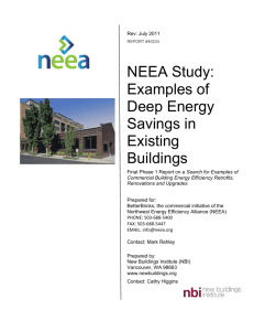 NEEA Study: Examples of Deep Energy Savings in