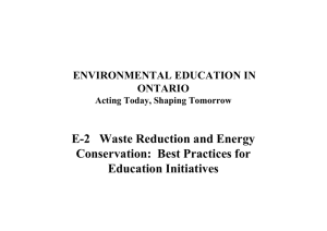 Waste Reduction and Energy Conservation: Best Practices for