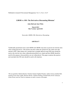 LIBOR vs. OIS - John Hull-Financial Derivatives