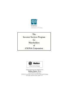 The Investor Services Program for Shareholders of