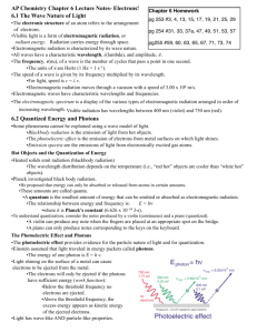 AP Chemistry Chapter 6 Lecture Notes