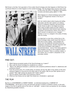 Wall Street - Film Education