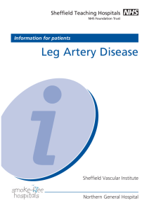 Leg Artery Disease - Sheffield Teaching Hospitals NHS Foundation