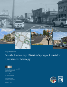 South University District-Sprague Corridor Investment Strategy