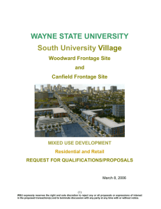 WAYNE STATE UNIVERSITY - South University Village