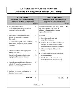 Research paper and rubric