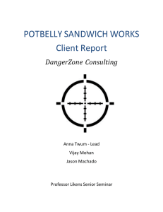 POTBELLY SANDWICH WORKS Client Report
