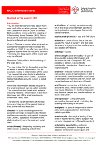 NACC information sheet Medical terms used in IBD