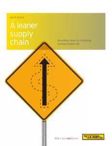 A leaner supply chain