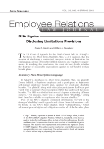 Employee Relations Law Journal, Vol. 35, No.4