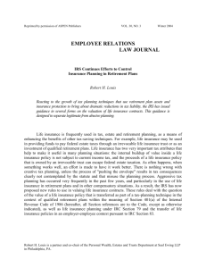 EMPLOYEE RELATIONS LAW JOURNAL