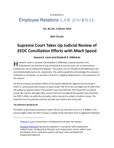 Employee Relations LAW JOURNAL Supreme Court Takes Up