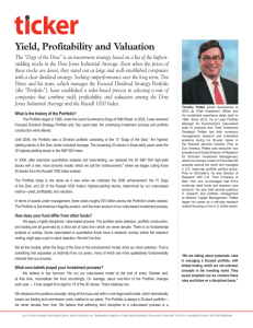 Yield, Profitability and Valuation