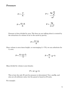 Pressure - Westfield State University
