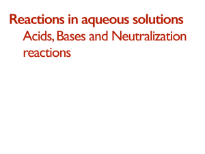 07.2 - Reactions in aqueous solutions
