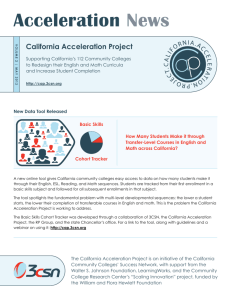 Acceleration News - California Acceleration Project