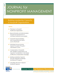 Building Leadership Capacity in Nonprofit