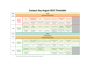 Check out the Schedule