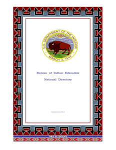 Bureau of Indian Education National Directory