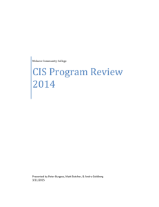 CIS Program Review 2014 - Mohave Community College