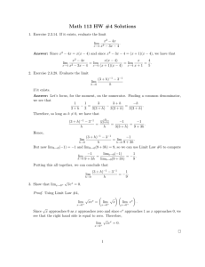 Math 113 HW #4 Solutions