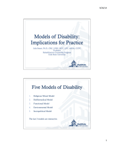 Models of Disability Implications for Practice.pptx