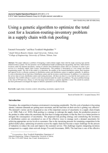 Using a genetic algorithm to optimize the total
