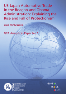 US-Japan Automotive Trade in the Reagan and Obama