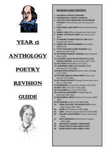 year 12 anthology poetry revision guide