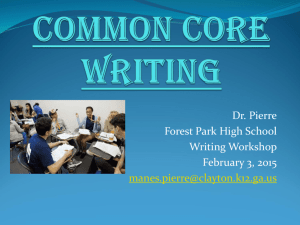 CCC Writing - Bagwell College of Education at Kennesaw State