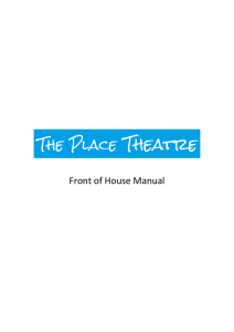 Front of House Manual