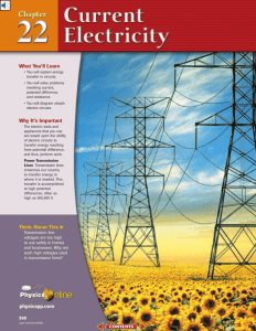 Chapter 22: Current Electricity