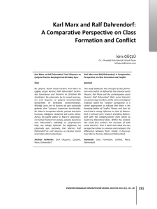 Karl Marx and Ralf Dahrendorf: A Comparative Perspective on Class
