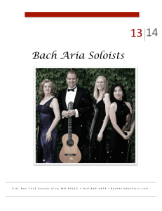 14 13 - Bach Aria Soloists