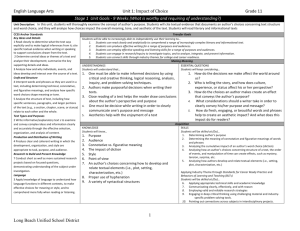 Grade 11 - Unit 1 - Long Beach Unified School District