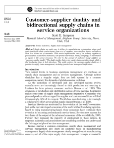 Customer-supplier duality and bidirectional supply chains