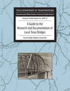 Local Texas Bridges - Texas Historical Commission