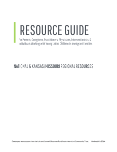 Resource Guide for Parents, Caregivers, Practitioners, Physicians