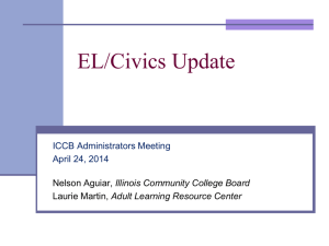 EL/Civics Update - Illinois Community College Board