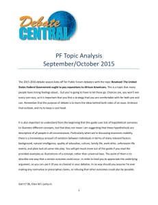 PF Topic Analysis September/October 2015