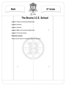 Math 6th Grade The Bruins ICE School - Boston Bruins