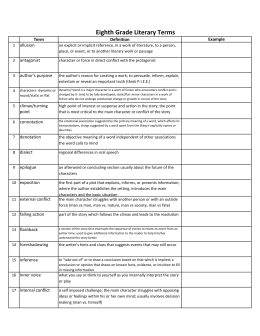 Quizlet – Literary Terms